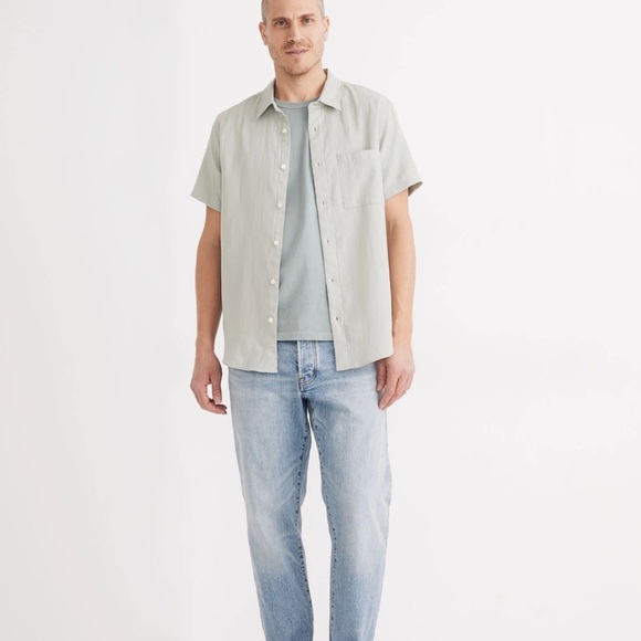 Madewell Green Casual Button Down Shirt - Picture 4 of 12